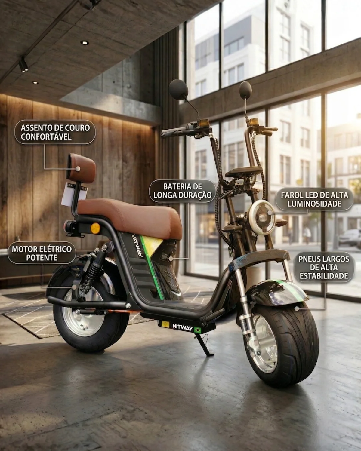 Autopropelido Elétrico Cappuccino 800W